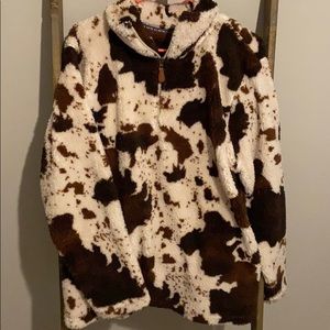 Cow Sherpa Boutique size medium